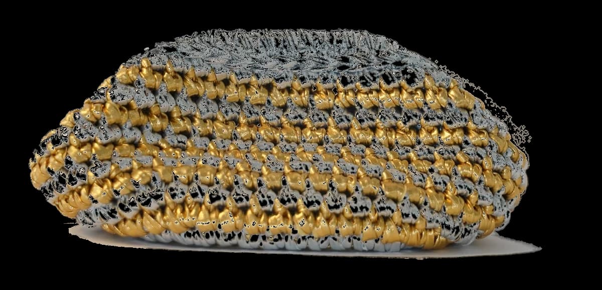 Nova, hand-crocheted by Arcubed — Silver & Gold