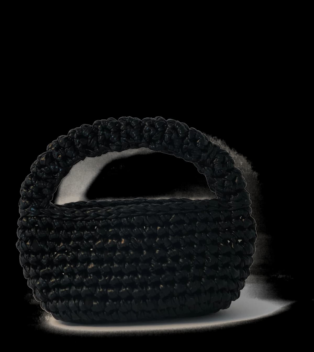 Mini Luna, hand-crocheted by Arcubed — Black