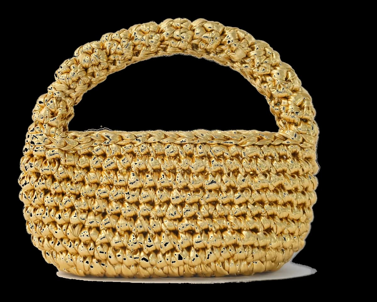 Mini Luna, hand-crocheted by Arcubed — Gold