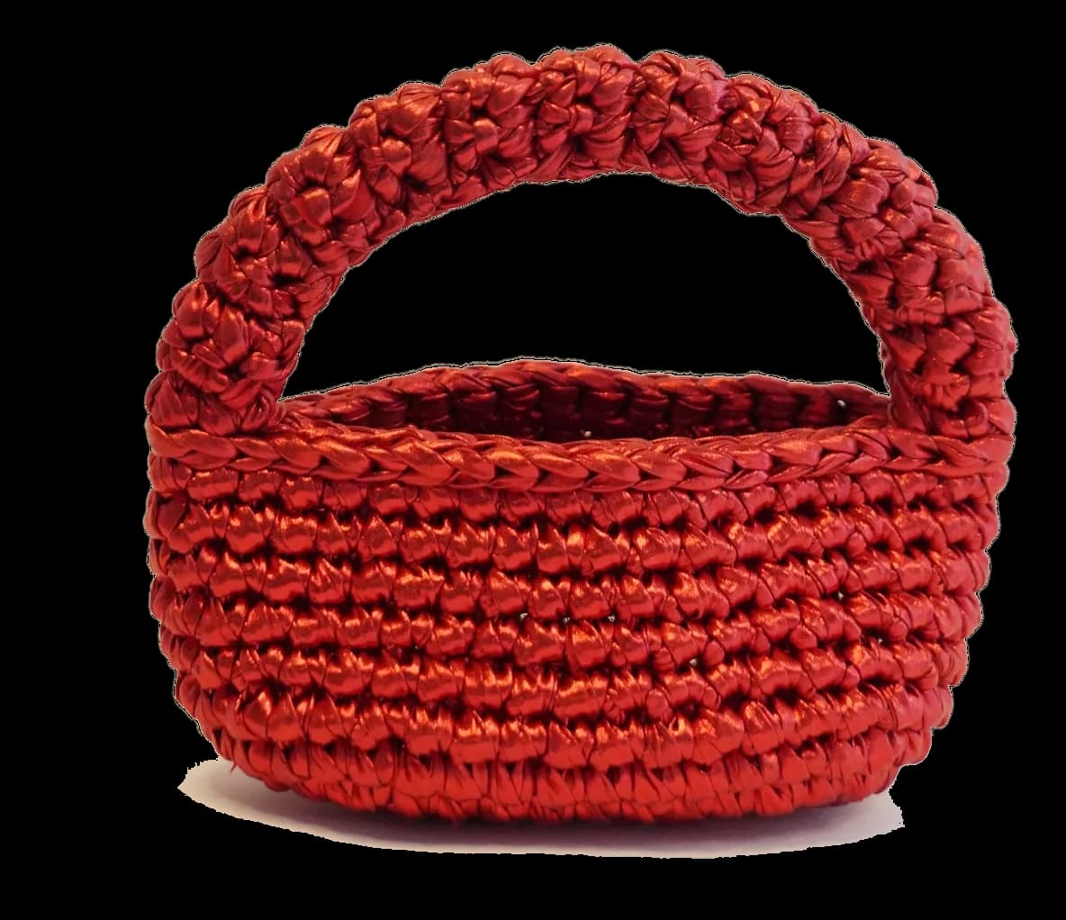Mini Luna, hand-crocheted by Arcubed — Red